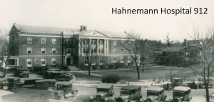 The building of Hahnemann Hospital in 1912
