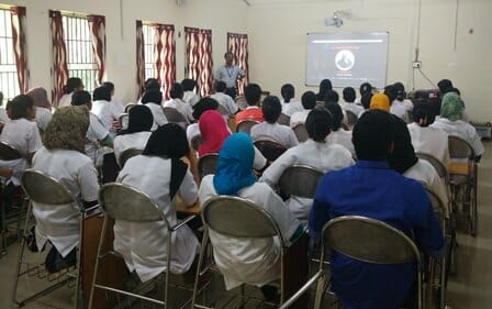 Dr Mansoor Ali with students
